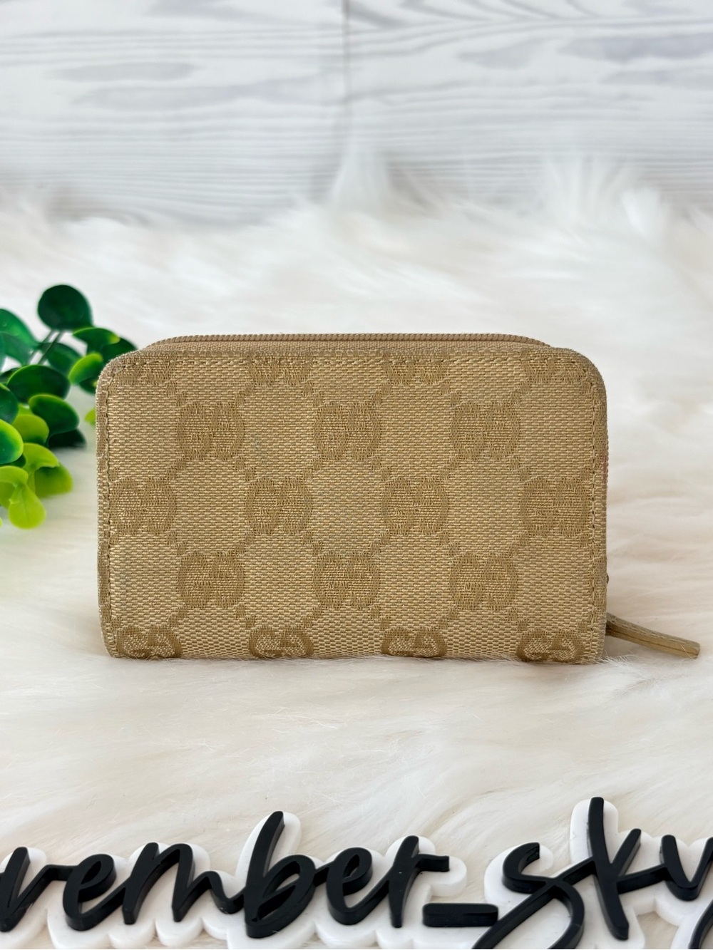 Gucci Beige GG Canvas Zip Key holder/Card holder‎ - Picture 4 of 11
